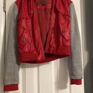 Ci Sono Red and Gray Women's Jacket